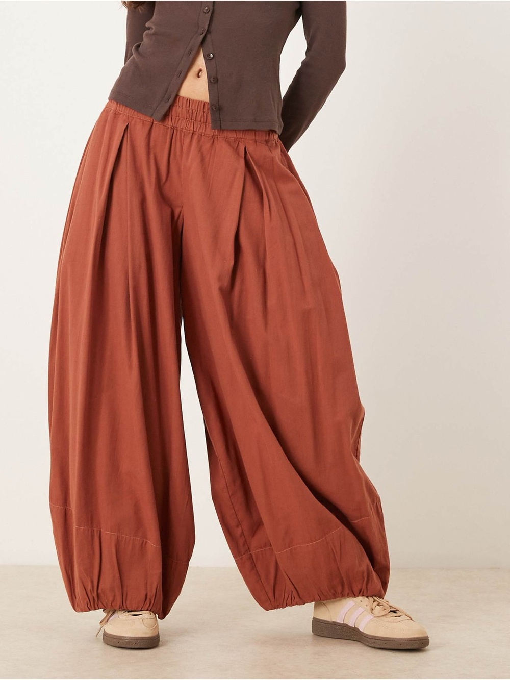 Free People Moonflower Balloon Pants in Canyon Sunset NWOT